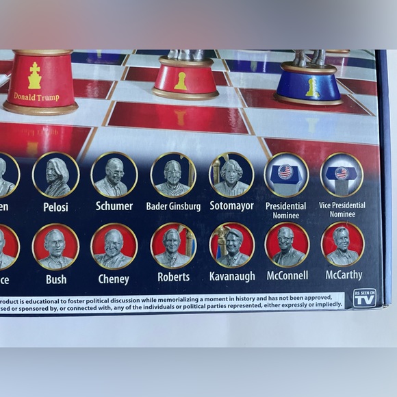 NEW! 2020 Battle for White House chess set. Never opened. Democrat v Republicans - Picture 9 of 11